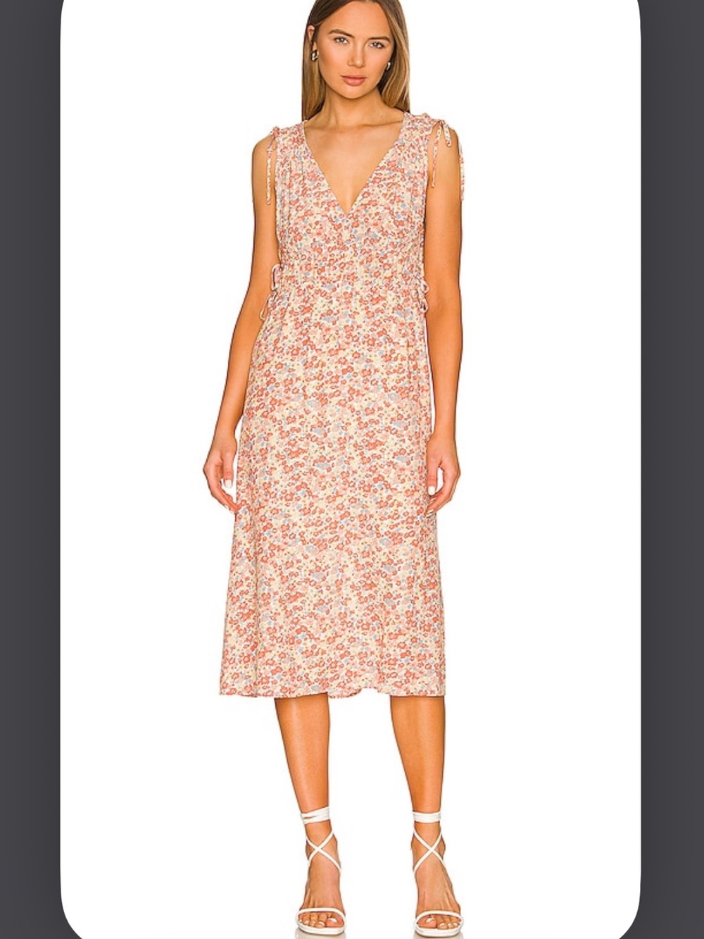 Rails Constantine Midi Dress Women’s Medium Floral Revolve B27